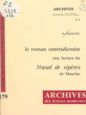 cover image of Le roman contradictoire
